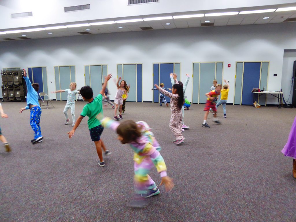 students participating in creative movement